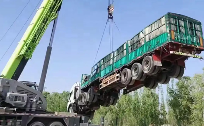 集贤道路脱困救援案例